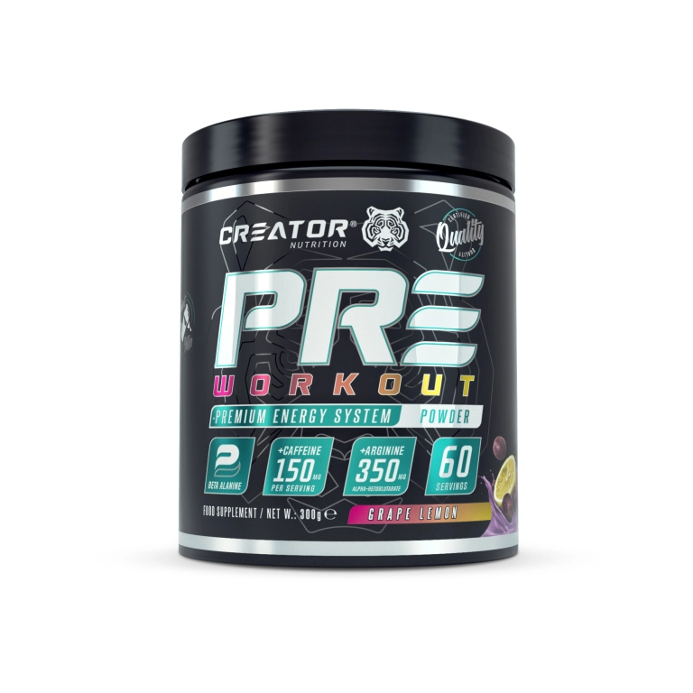 CREATOR Nutrition PREworkout 300g Grape Lemon