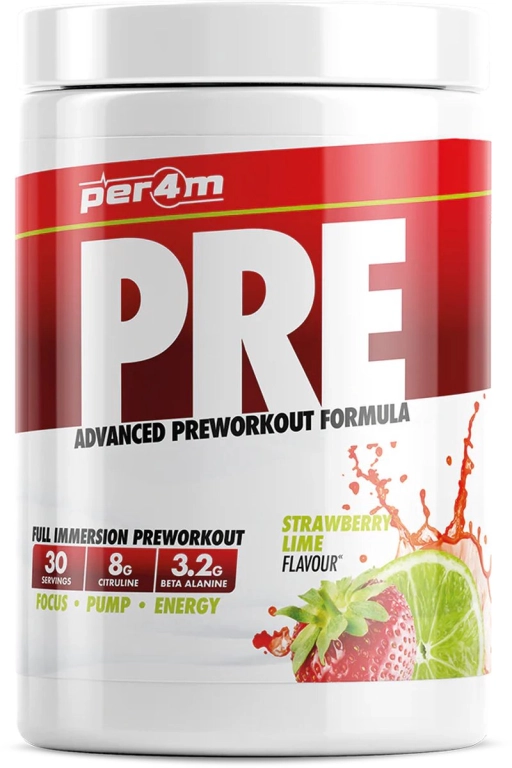 Per4m Pre Workout Stim 570g (Strawberry Lime)